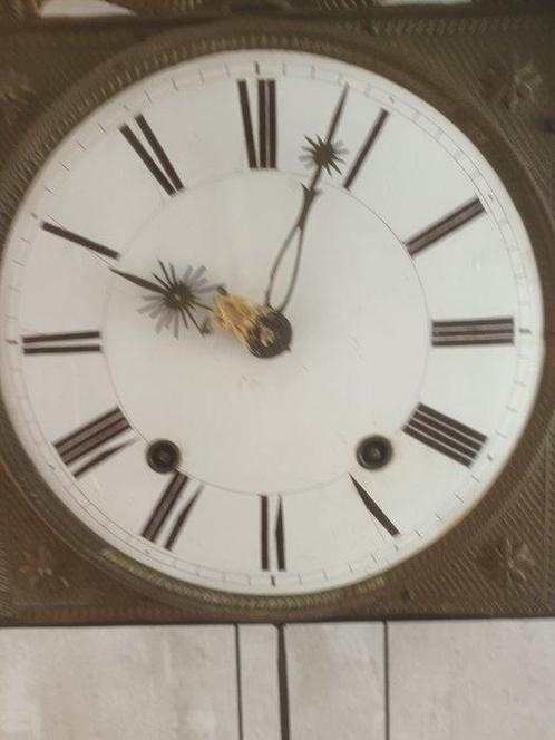 Comtoise klok - Antiek Emaille, Metaal - 1800-1850, Antiek en Kunst, Antiek | Klokken