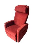 Fitform sta-op stoel in rode stof, Huis en Inrichting, Fauteuils, Minder dan 75 cm, Ophalen of Verzenden, Zo goed als nieuw, 50 tot 75 cm