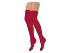 Overknee kousen - SQOTTON - Rood, Kleding | Dames, Sokken en Kousen, Verzenden, Nieuw