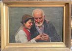 Pompeo Massani (1850-1920) - Nonno e nipote, Antiek en Kunst