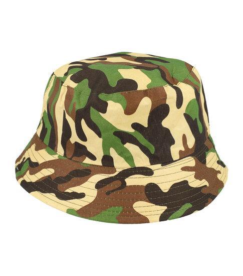 Bucket Hat Camouflage Vlekken Patroon Beige Bruin Zwart G..., Sieraden, Tassen en Uiterlijk, Uiterlijk | Haarverzorging, Verzenden