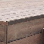 vidaXL Terras hoekplinten 5 st 170 cm HKC donkerbruin, Verzenden, Nieuw