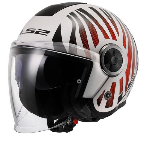 LS2 OF620 Classy Cool Wit Wijnbes Jethelm, Motoren, Kleding | Motorhelmen, Jethelm, Heren, XXL, Nieuw met kaartje, Overige merken