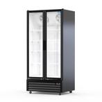 Horeca drank koeling - Glas deur koelkast zwart - 800 L