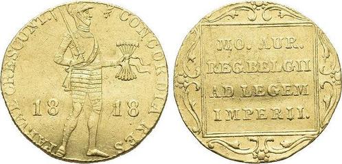 Goud-dukat 1818 Nederland-koenigreich Wilhelm I 1815-1840, Postzegels en Munten, Munten en Bankbiljetten | Toebehoren, Verzenden