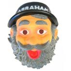Plastic abraham masker met hoedje - 50 Abraham versiering, Hobby en Vrije tijd, Feestartikelen, Ophalen of Verzenden, Nieuw