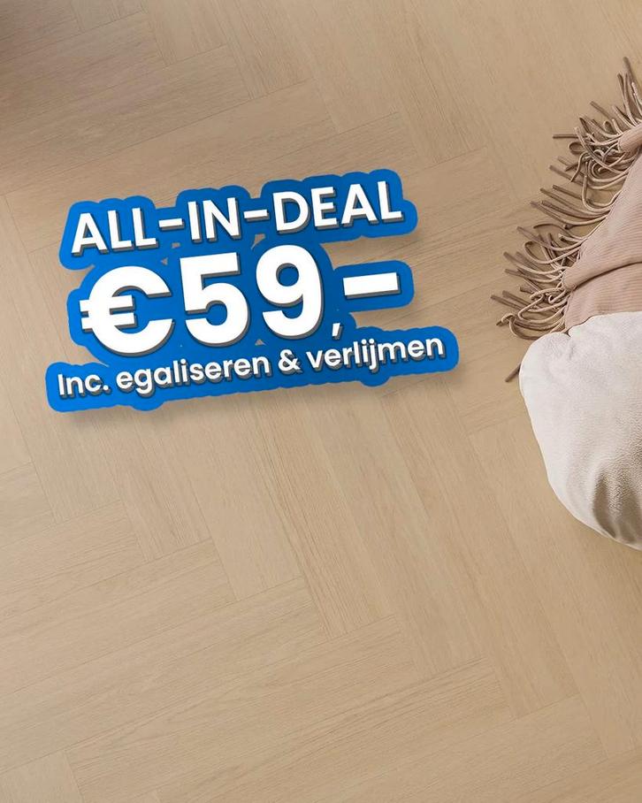 Plak pvc Visgraat beige eiken |  Belakos Futuro Visgraat XL, Huis en Inrichting, Stoffering | Vloerbedekking, Ophalen