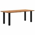 vidaXL Eettafel rechthoekig 200x90x74 cm massief eikenhout, Verzenden, Nieuw