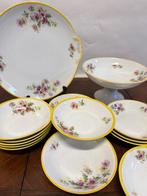 Limoges - Dessertservies (14) - Porselein - Exclusieve