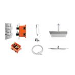Inbouw Regendoucheset Best Design Piazza met Inbouwbox P-300, Doe-het-zelf en Verbouw, Ophalen of Verzenden, Nieuw, Chroom, Kraan