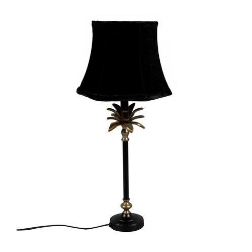 *WOONWINKEL* Dutchbone Cresta Palmboom Tafellamp Zwart Goud, Huis en Inrichting, Lampen | Tafellampen, Nieuw, Verzenden
