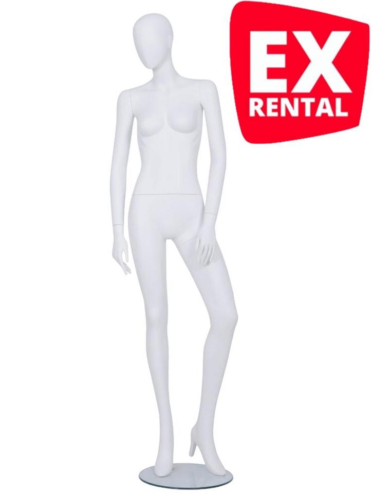 Faceless etalagepop dame wit GAGA05-MW EX RENTAL, Zakelijke goederen, Kantoor en Winkelinrichting | Winkel en Inventaris