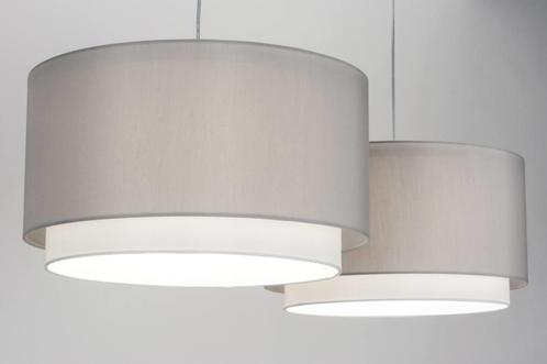 Rietveld Hanglampen - Grijs - Staal, Stof, Huis en Inrichting, Lampen | Hanglampen, Verzenden