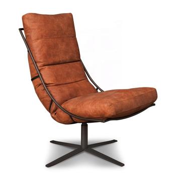 *WOONWINKEL* Het Anker Brutus Lederen Fauteuil Industrieel S beschikbaar voor biedingen