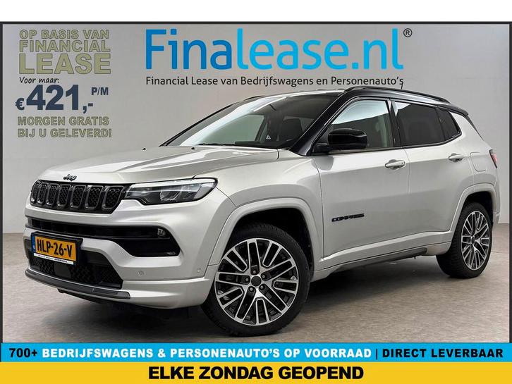 Jeep Compass 4xe 240PK Plug-in Hybrid Electric S Virtual LED, Auto's, Jeep, Lease, Automaat, SUV of Terreinwagen, Hybride Elektrisch/Benzine