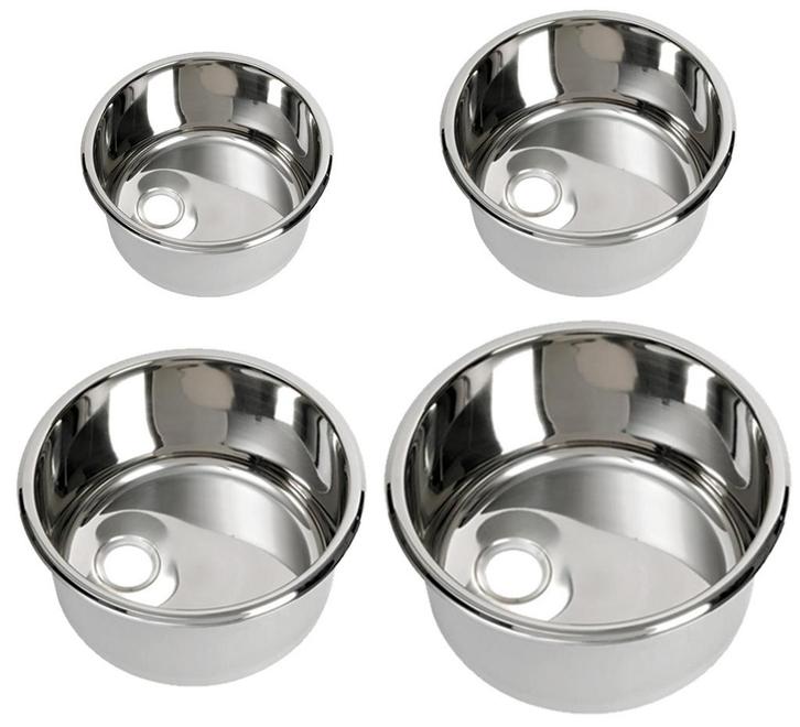 Wasbak rond RVS Gepolijst 420 mm Buitendiameter, Watersport en Boten, Bootonderdelen, Nieuw, Zeilboot of Motorboot, Ophalen of Verzenden