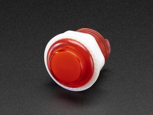 Mini LED Arcade Button - 24mm Translucent Red Adafruit 3430, Hobby en Vrije tijd, Elektronica-componenten, Verzenden