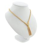 18 Krt. Gouden gedraaide schakel ketting met kwastjes en..., Sieraden, Tassen en Uiterlijk, Kettingen, Gebruikt, Overige kleuren