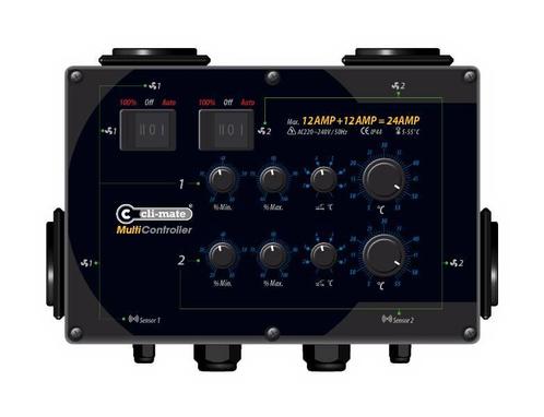 Cli-Mate Multi-controller 12+12 A, Doe-het-zelf en Verbouw, Ventilatie en Afzuiging, Nieuw, Ophalen of Verzenden