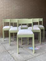 Set 6 Stoelen Green Squad - Upcycled - Comfortabel - Design, Ophalen, Hout, Overige kleuren, Gezellig, kleurig
