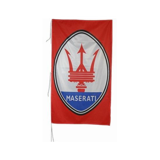 Maserati vlag rood 150 x 75 cm - Vlaggen, Hobby en Vrije tijd, Feestartikelen, Ophalen of Verzenden