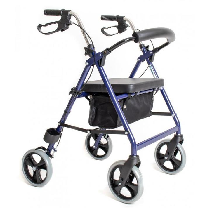 Rollator Mobilex Impala - standaard maat - Blauw, Diversen, Rollators, Nieuw, Ophalen of Verzenden
