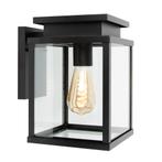 Leicester Muurlamp Zwart met Lichtsensor LED, Verzenden, Nieuw