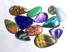 Setje mooie cabochons, 100% natuurlijk Cabochon- 45.1 g -, Verzamelen, Mineralen en Fossielen