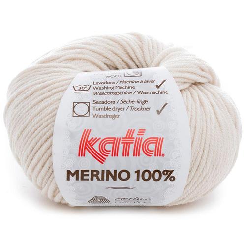 Katia Concept Merino 100% - 500 zeer lichtbeige - Wol Gare, Hobby en Vrije tijd, Breien en Haken, Ophalen of Verzenden