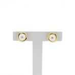 Gouden oorstekers met parel (Oorbellen), Gebruikt, Overige kleuren, Ophalen of Verzenden, Met edelsteen