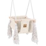 MeowBaby Babyschommel Binnen-Ecru-Nieuw, Kinderen en Baby's, Speelgoed | Buiten | Speeltoestellen, Verzenden, Nieuw, Schommel