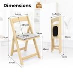 2dekans | Coast Set van 2 Opvouwbare Eetkamerstoelen –, Huis en Inrichting, Stoelen, Ophalen of Verzenden, Zo goed als nieuw