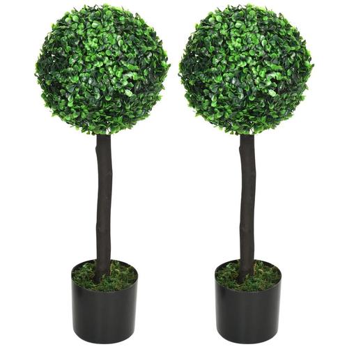 TRUUSK Kunstmatige Planten, Set Van 2 UV-bestendige Kamerpla, Huis en Inrichting, Woonaccessoires | Kunstplanten en Kunstbloemen