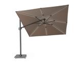 Challenger T2 glow premium parasol 300x300 cm antraciet, Tuin en Terras, Parasols, Ophalen of Verzenden, Nieuw