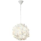 Hanglamp plafondlamp - wit - bloemmotief - diameter 40 cm, Huis en Inrichting, Lampen | Hanglampen, Verzenden, Nieuw
