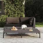 vidaXL B-stock Tuinbank met kussens halfrond poly rattan, Tuin en Terras, Tuinsets en Loungesets, Verzenden, Nieuw, Rotan