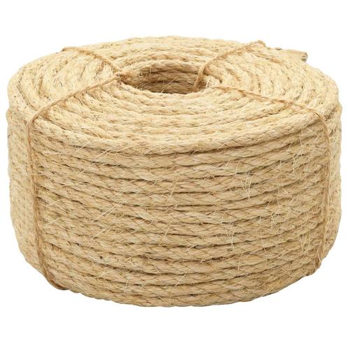vidaXL Touw 6 mm 100 m 100% sisal, Doe-het-zelf en Verbouw, IJzerwaren en Bevestigingsmiddelen, Nieuw, Verzenden