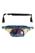 Heuptas Rond Voorvak Pailletten Olie Donkerblauw Roze Kettin, Ophalen of Verzenden, Nieuw, Overige typen