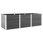 vidaXL Plantenbak verhoogd 300x50x91 cm HKC grijs, 100 cm of meer, Verzenden, Nieuw, 60 cm of meer