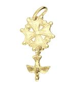 Gouden Hugenotenkruis ketting hanger, Sieraden, Tassen en Uiterlijk, Kettinghangers, Verzenden, Nieuw