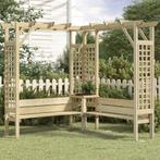 vidaXL Hoekpergola met bank geïmpregneerd grenenhout, Tuin en Terras, Palen, Balken en Planken, Verzenden, Nieuw