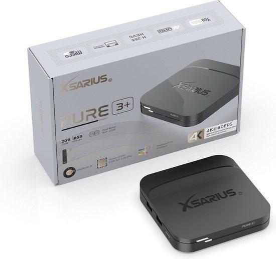 Xsarius Streaming Box Pure 3+ - 4K UHD, Audio, Tv en Foto, Mediaspelers, Verzenden