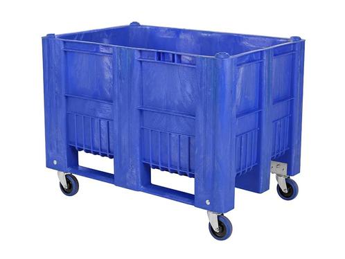 CB1 kunststof palletbox - 1200 x 800 mm - 4 wielen - blauw, Diversen, Overige Diversen, Nieuw, Ophalen of Verzenden