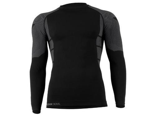 Heren thermoshirt met lange mouwen - Grijs/Zwart, Kleding | Heren, Ondergoed, Verzenden