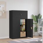 vidaXL Archiefkast 90x40x145 cm staal zwart, Huis en Inrichting, Kasten | Overige, Verzenden, Nieuw