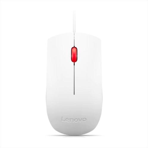 Lenovo L300 Essential USB-muis wit, Computers en Software, Muizen, Linkshandig, Rechtshandig, Bedraad, Nieuw, Ophalen of Verzenden