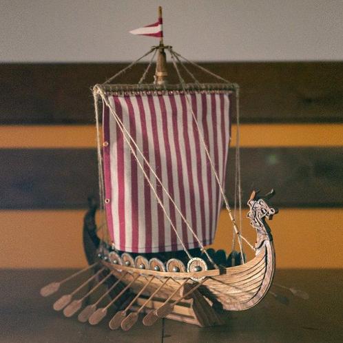 Carver Mind 1:38 - Modelschip - Viking Longship -, Hobby en Vrije tijd, Modelauto's | 1:5 tot 1:12