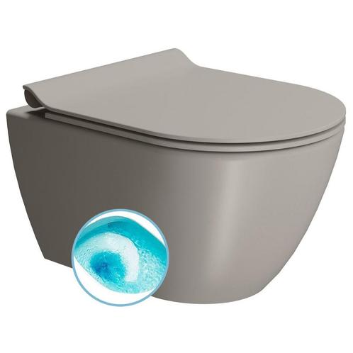 Wand Toilet Swirlflush Sapho Pura 36x50 cm Mat Grijs, Doe-het-zelf en Verbouw, Sanitair, Overige typen, Nieuw, Ophalen of Verzenden
