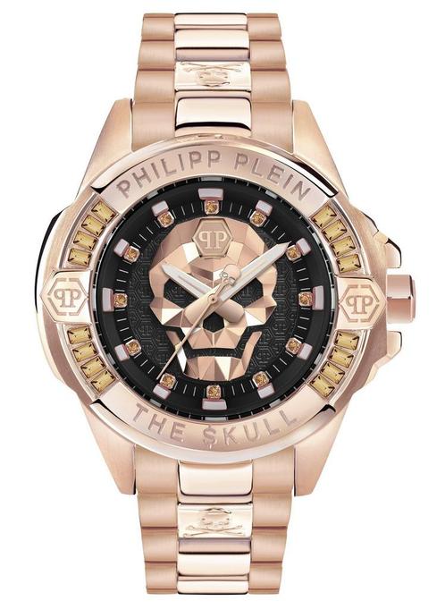 Philipp Plein PWNAA0922 The $kull Genderless horloge 41 mm, Sieraden, Tassen en Uiterlijk, Horloges | Heren, Staal, Nieuw, Staal