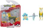 Jazwares Pokémon Battle Figure 3-Pack-Squirtle / Machop /, Verzamelen, Ophalen of Verzenden, Nieuw